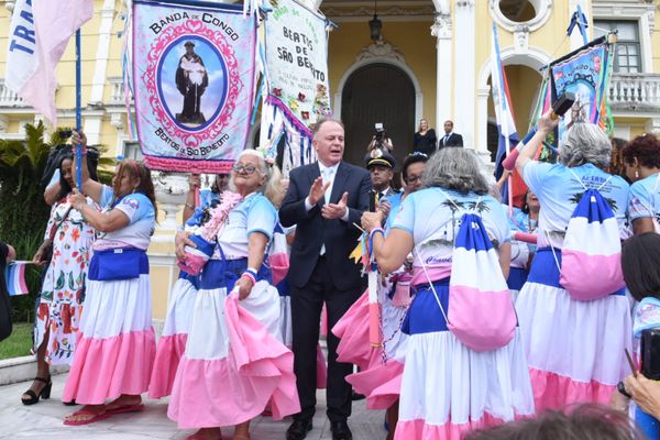 Renato Casagrande participa de cerimônia de recondução ao cargo no governo do Estado, no Palácio Anchieta por Carlos Alberto Silva