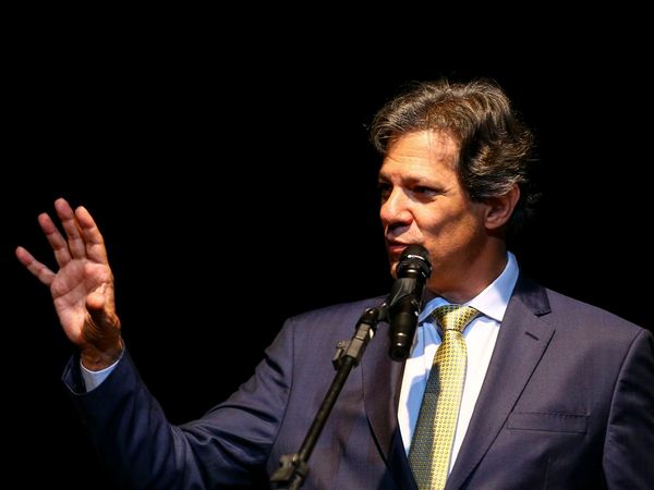 O ministro da Fazenda, Fernando Haddad