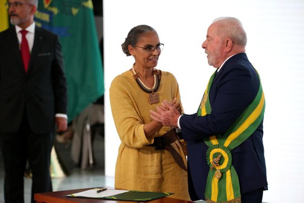 Presidente Lula e ministra do Meio Ambiente, Marina Silva