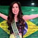 Miss Brasil Mia Mamede embarcou para disputar o Miss Universo na noite desta segunda (2)