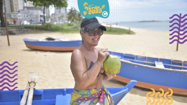 Jaqueline Ferreira, Frequentadora da praia de Itapuã, em Vila Velha