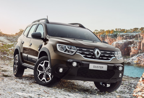 O Renault Duster é um veículo com estilo icônico, definido pelas suas linhas agressivas ao lado de uma cintura elevada e uma assinatura de LED em forma de C.