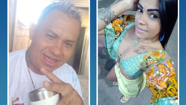 Gabrielly Menas da Silva, de 30 anos, foi assassinada a tiros dentro da própria casa, em janeiro deste ano; Carlos Magno Farias Ramos é procurado