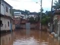 Rio transborda e alaga casas em Guaçuí(Leitor| A Gazeta )