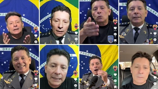 Capitão Assumção aparece em vários vídeos no TikTok, postados após decisão do STF que suspende uso de redes sociais pelo parlamentar