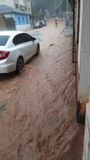 Chuva alaga rodovia e ruas em cidades do Sul do ES(Leitor | A Gazeta)