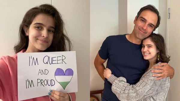 Valentina Schmidt, filha do apresentador Tadeu Schmidt, se define como uma mulher queer
