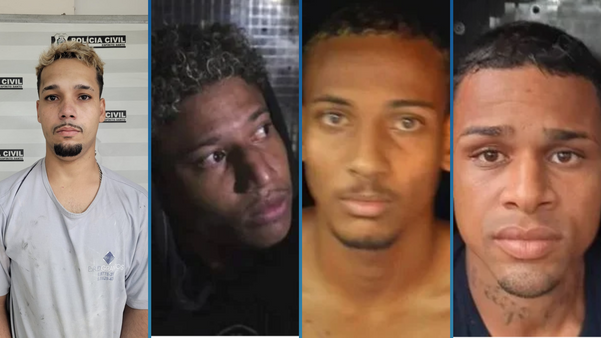 Guilherme Lourenço da Costa, João Vitor de Almeida Silva, Cauã Silva Alvarenga e Maicon Damasceno Lopes