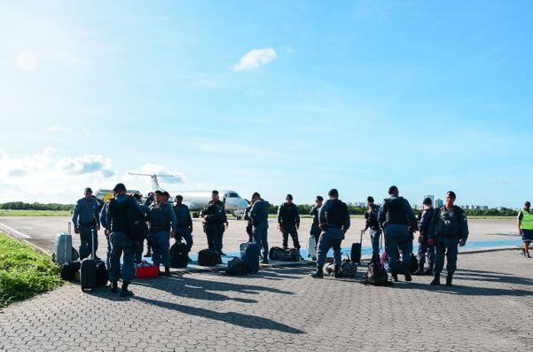 Militares do ES embarcam para Brasília após ataques por Divulgação | Sesp