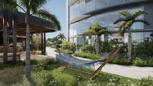 Prédio mais alto de Vitória terá piscina com borda infinita no último andar por Grand Construtora 