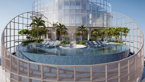 Prédio mais alto de Vitória terá piscina com borda infinita no último andar por Grand Construtora 