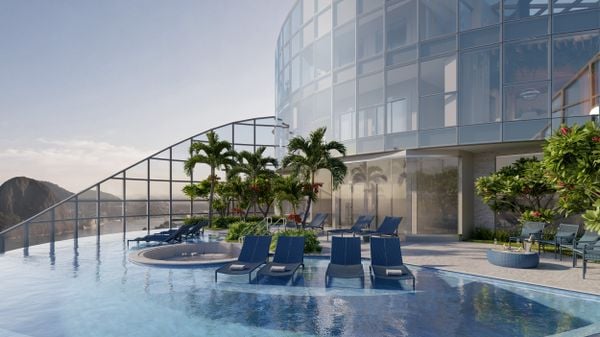Prédio mais alto de Vitória terá piscina com borda infinita no último andar por Grand Construtora 