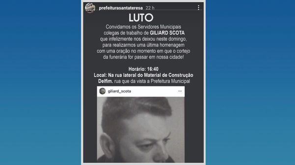 Giliard Scota foi atingido por um condutor embriagado, que fugiu do local mas foi preso; local da colisão fica a 10 quilômetros de onde filho da vítima faleceu em 2021