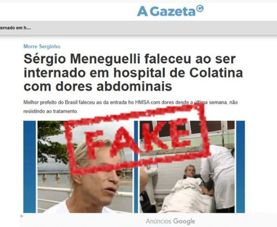 Notícia falsa de que Sérgio Meneguelli morreu circula pela internet
