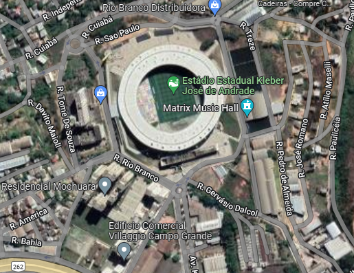 Ruas e avenidas do entorno do estádio serão interditadas para passagem de veículos
