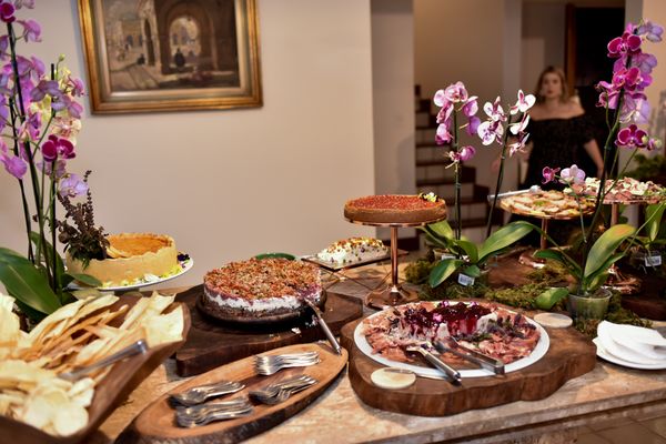 Mesa do bufê de aniversário de Tereza Aragão