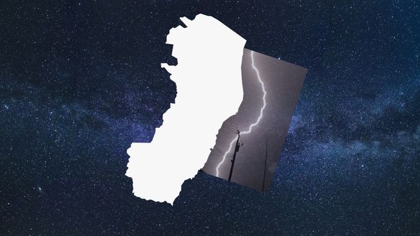 Raio lembra faixa litorânea do Espírito Santo