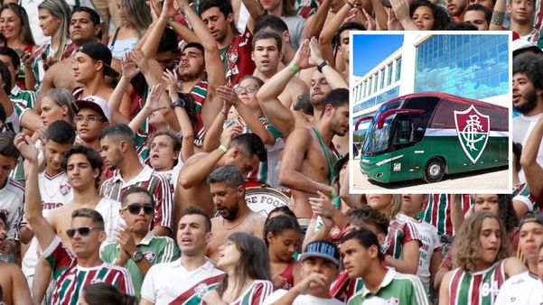 Torcedores do Fluminense terão evento open bar e exposição do ônibus oficial do clube antes de partida no Kleber Andrade