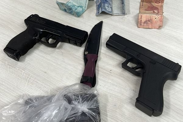 Polícia encontrou dois simulacros de arma com assaltantes em Cariacica