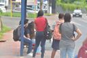 Rodoviários de duas empresas do Transcol fazem paralisação de ônibus(Ricardo Medeiros)
