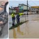 Imagem - Chuva destrói asfalto de avenida em Viana e alaga vias de Vila Velha