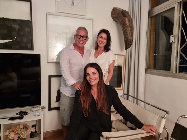 Ana Paula Castro, André Hees e Renata Rasseli