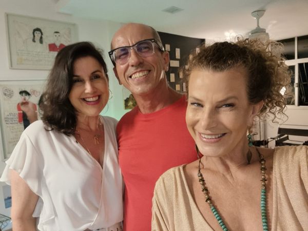 Renata Rasseli, Léo Bahia e Mônica Zorzanelli