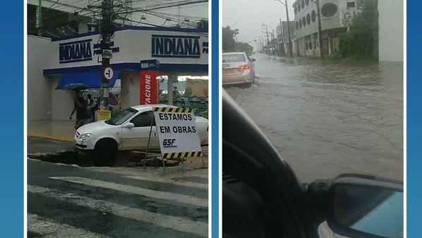 A chuva que atingiu São Mateus, nesta quarta-feira (25), causou transtornos no município. Prefeitura informou que esta monitorando as áreas de risco e fazendo o levantamento dos estragos