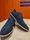Sapato Derby masculino casual em couro azul está com desconto na loja Sergio's(Shopping Vitória/Divulgação)