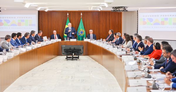 O presidente da República, Luiz Inácio Lula da Silva, durante reunião com Governadores