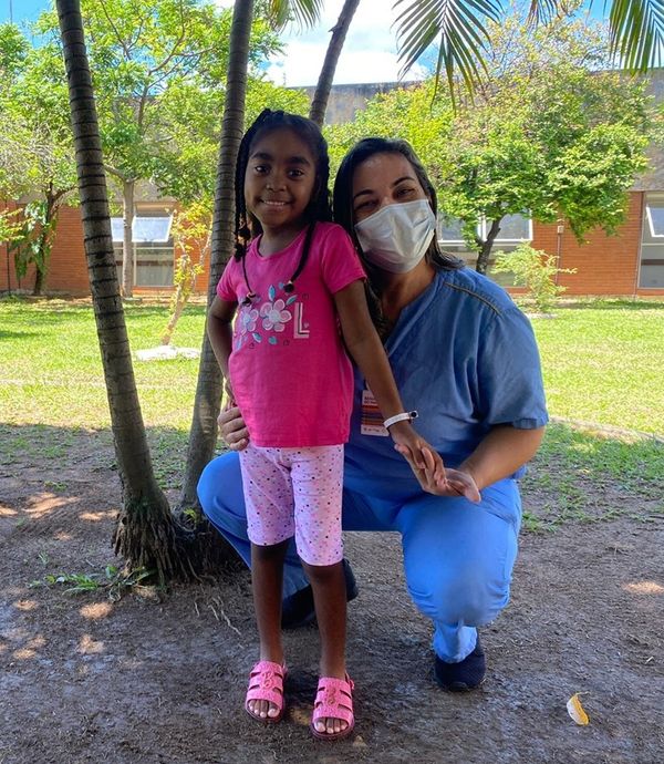 Yasmim venceu pneumonia grave após dois meses internada no Himaba por Divulgação | Himaba