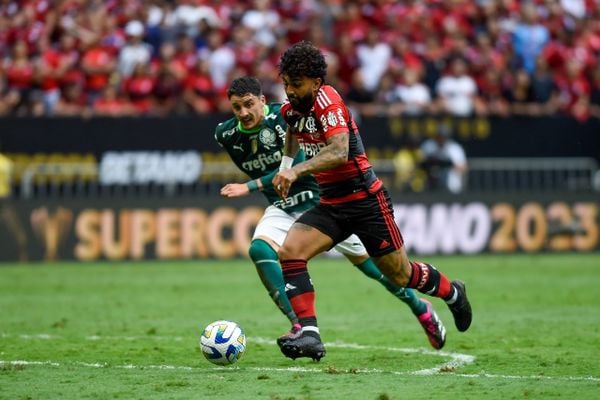 Gabigol foi um dos poucos jogadores do Flamengo que não estiveram abaixo do nível habitual