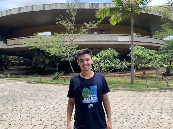 Filipe Araújo Pedra, de 18 anos, conquistou o segundo lugar em uma das vagas mais concorridas do país.