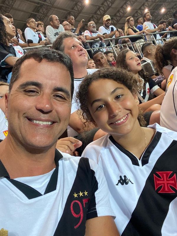 O advogado Edison Viana e a filha Sophie