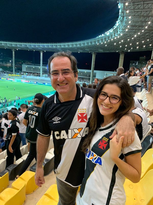 O advogado Luiz Cláudio Allemand e a filha Anna Júlia 