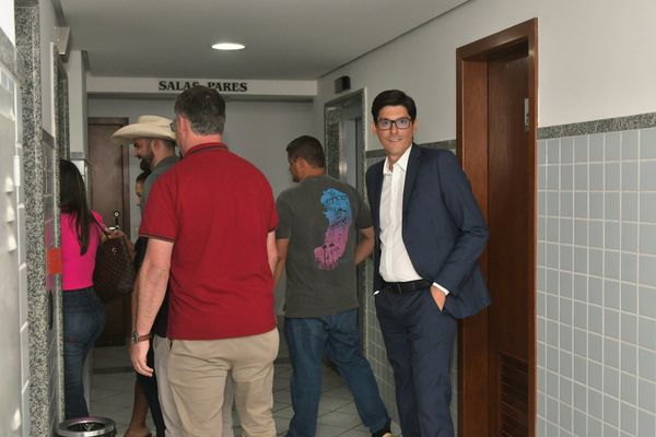 Reunião de apoiadores de Marcelo Santos (Podemos) na disputa pela presidência da Assembleia por Fernando Madeira