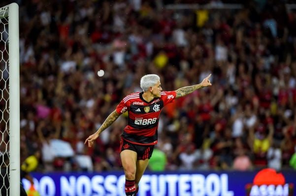 Pedro, marcou o gol que garantiu a vitória do Flamengo