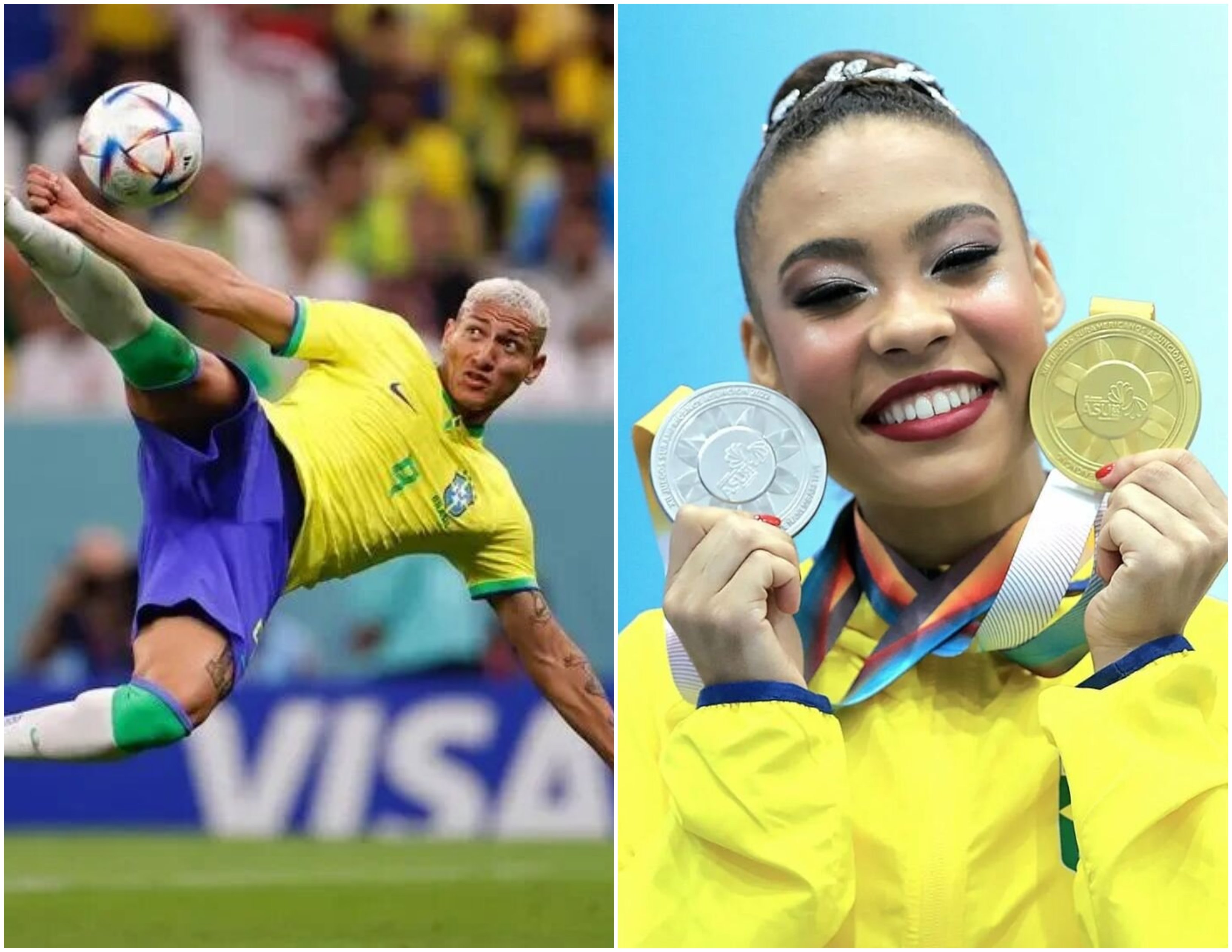 O centroavante da Seleção Brasileira na Copa e a ginasta que brilhou no Pan de Ginástica Rítmica foram eleitos pelo Comitê Olímpico Brasileiro (COB) os melhores de suas modalidades no ano de 2022