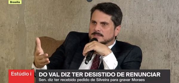 Marcos Do Val disse ter desistido de renunciar na GloboNews