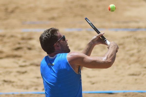 Campeonato de beach tênis disputado na Praia da Costa por Vitor Jubini