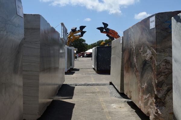 Vitória Stone Fair, feira do seguimento de mármores e granitos, no Pavilhão de Exposições de Carapina, Serra por Carlos Alberto Silva