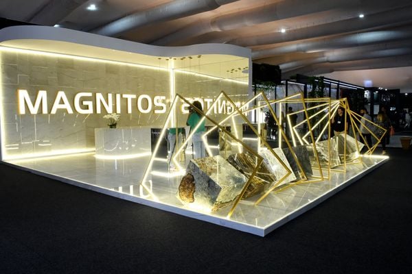 Vitória Stone Fair, feira do seguimento de mármores e granitos, no Pavilhão de Exposições de Carapina, Serra por Carlos Alberto Silva