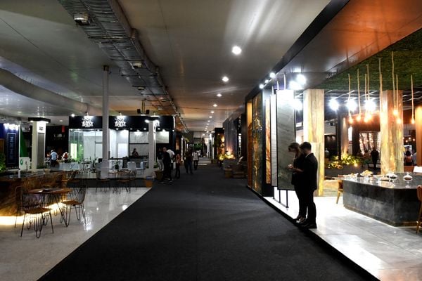 Vitória Stone Fair, feira do seguimento de mármores e granitos, no Pavilhão de Exposições de Carapina, Serra por Carlos Alberto Silva