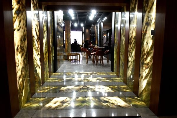 Vitória Stone Fair, feira do seguimento de mármores e granitos, no Pavilhão de Exposições de Carapina, Serra por Carlos Alberto Silva