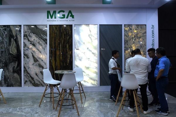 Vitória Stone Fair, feira do seguimento de mármores e granitos, no Pavilhão de Exposições de Carapina, Serra por Carlos Alberto Silva