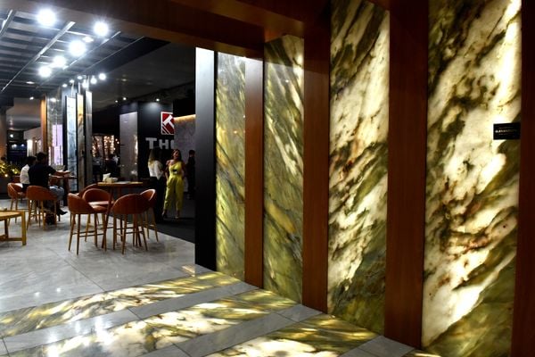 Vitória Stone Fair, feira do seguimento de mármores e granitos, no Pavilhão de Exposições de Carapina, Serra por Carlos Alberto Silva
