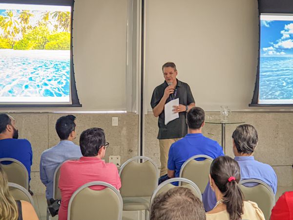 Marcio Chagas, diretor de Negócios da Rede Gazeta, deu as boas-vindas na abertura do evento