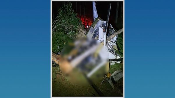 Aeronave teria colidido em fios de alta tensão nesta quinta-feira (9)