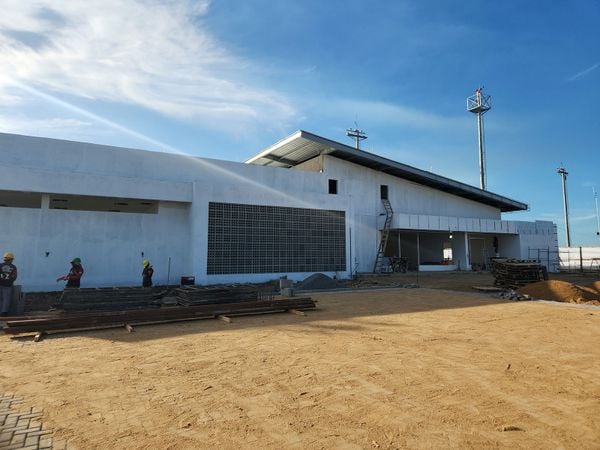 Obra do novo terminal do Aeroporto de Linhares, no Norte do ES