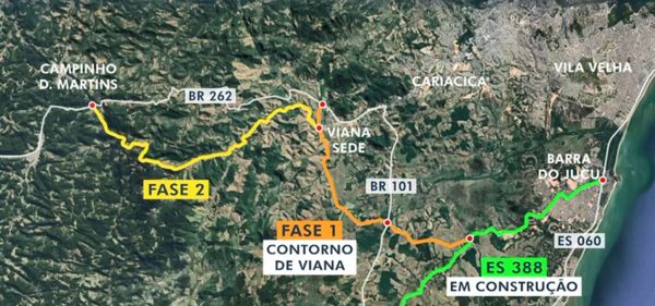 Projeto da nova estrada para a Região Serrana é desenvolvido pelo governo do Estado e prevê ligar Viana a Marechal Floriano; veja vídeo